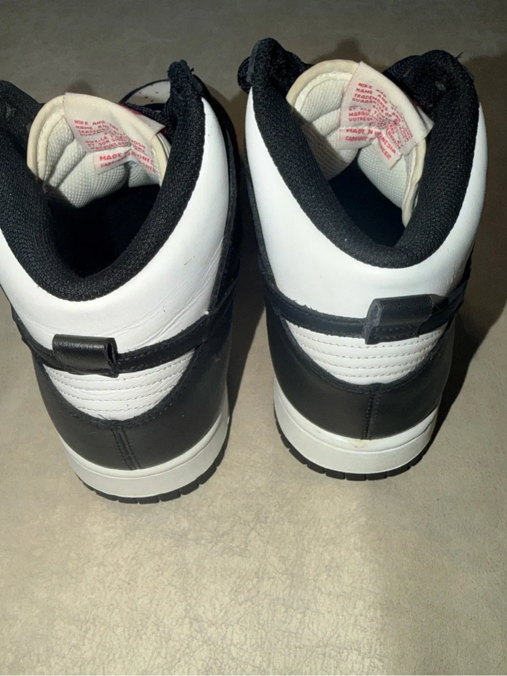 Nike Women’s‘Panda’ Dunk High Black White Size 8.5 DD1869-103 NICE!